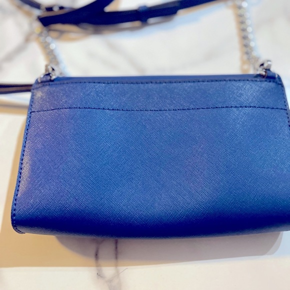 Michael Kors Jet Set Crossbody Bag Saffiano Leather Electric Blue - Picture 8 of 9